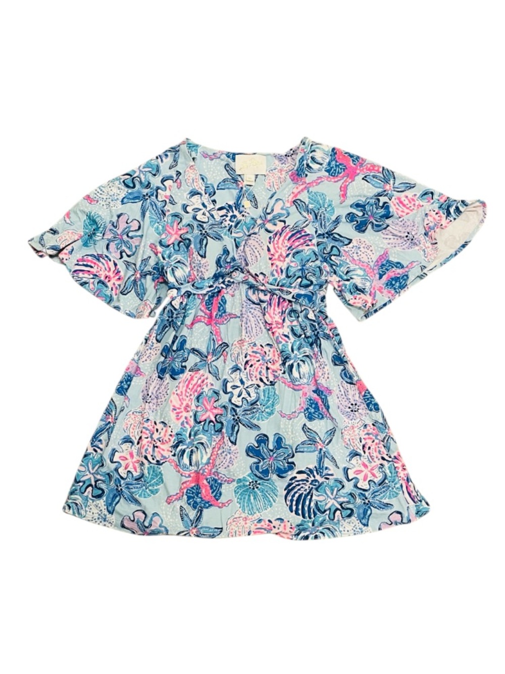 Lilly Pulitzer Minka Skirted Romper in the Multi Bahamas Beachcomber print